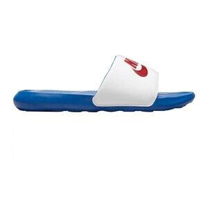 Men's Nike Victori One Slide White/University Red-Royal (CN9675 104) Size 13